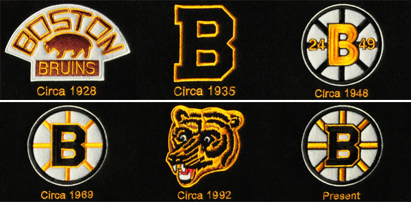 Bruins logos on the heritage banner