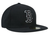 Red Sox black and white fashion hat