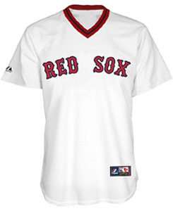 Red Sox home polyester pullover throwback jersey