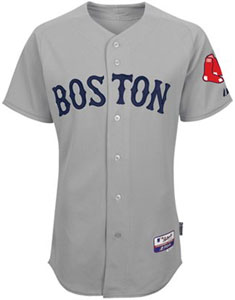 Red Sox road gray authentic jersey
