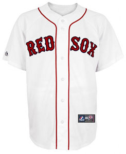 Red Sox youth home replica jersey