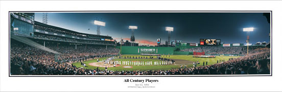 1999 All-Star Game Ceremony at Fenway Park panorama