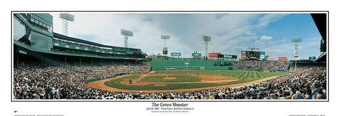 Fenway Park (The Green Monster) Panoramic by Rob Arra