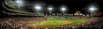 First Pitch of 2007 World Series panorama by Rob Arra