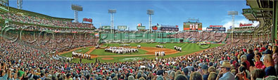 Fenway Park's 100th Anniversary Ceremony panorama by Rob Arra