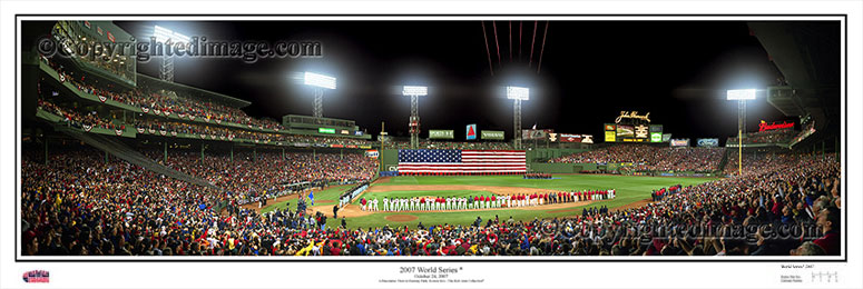 Opening Ceremonies of 2007 World Series at Fenway Park