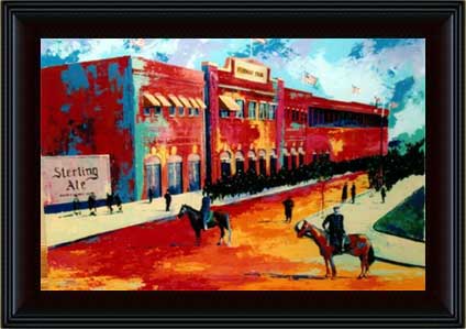 Classic Fenway Park giclee in frame