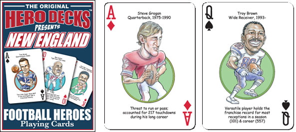 New England football heroes cards