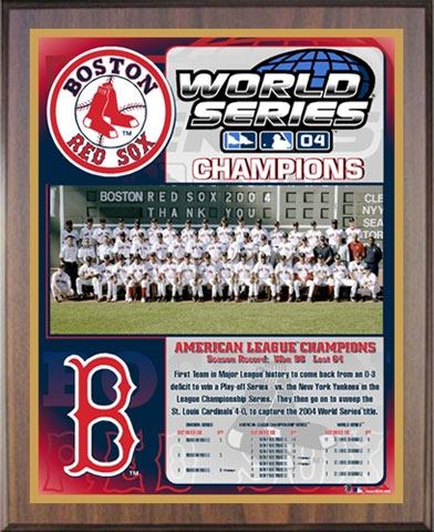 Red Sox 2004 Champions Plaque