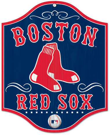 Boston Red Sox wooden sign
