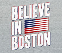 Believe In Boston baseball bat flag shirt