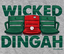 Red seat wicked dingah shirt