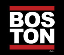 Boston with red bars shirt