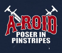 A-Roid Poser in Pinstripes shirt